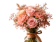 Peach & Blush Pink Mixed Floral Vase Arrangement