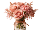 Dusty Pink Rose & Carnation Vase with Dried Accents
