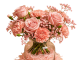 Full Blush Pink Rose & Carnation Vase Arrangement