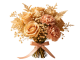 Warm Beige Rose & Carnation Dried Flower Bouquet
